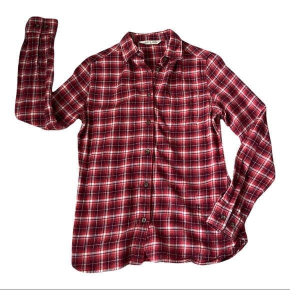 Woolrich Tops - Woolrich Red Plaid Flannel Button Down Shirt XS